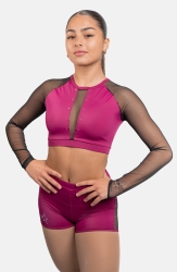 lea double face crop top