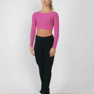 livia crop top with lace insert