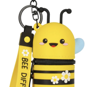 LEGAMI Coin Purse with Keychain Bee - Mini Kawaii