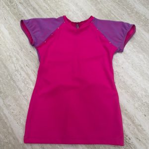 Maglia Grace a maniche corte in Nair Bella con inserto in retina Pony e Swarovski - L Bambino